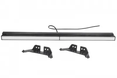 Lumini clarificare stanga dreapta, forma: dreptunghiular, alb, LED, inaltime 28mm; latime 535mm; adancime 33,5mm, in relief, lungime cablu 500mm, cu cuier, 12 24V (IP6K9K)