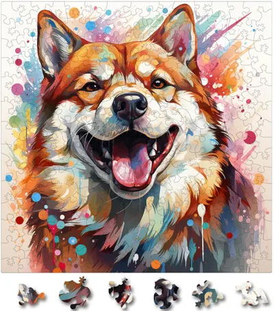 Puzzle 200 piese - Shiba Inu 4