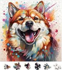 Puzzle 200 piese - Shiba Inu 4