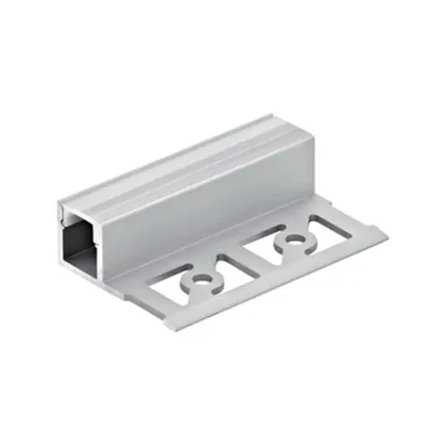 LED-Stripe Tiles Profile, satin cover, anodized, 3000mm