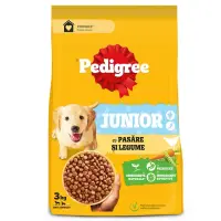 Hrana uscata caini, Pedigree Vital Protection, talie medie, junior, cu pasare si legume 3kg