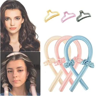 Set 3 x dispozitiv ondulat parul, bucle naturale fara caldura