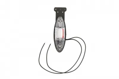 Lumina clarificare stanga, rosu alb, LED, in relief, lungime cablu 360mm, cu cuier, 12 24V