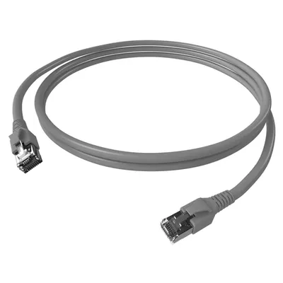 Patchcablu Cat.6a/10GB ecranat RJ45,LS0H,gri 7m