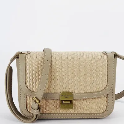 Geanta taupe crossbody cu model impletit CM7497 15