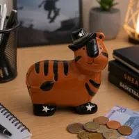 Pușculiță din ceramică model tigru elegant