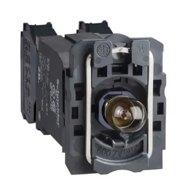 Bloc Luminos cu Corp/Guler Prindere, bec Ba9S cu incandescenta 220, 240V 1Nd+1Ni
