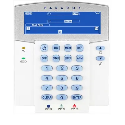Tastatura LCD Paradox K35, 32 zone, 2 partitii, StayD