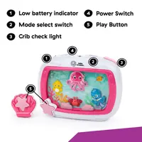Jucarie muzicala pentru patut Sea Dreams Soother Pink