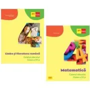 Pachet Caietul elevului clasa a 4-a. Limba si literatura romana si Matematica