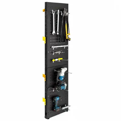 Panou perforat suspendat pentru scule L600xH2000mm, black