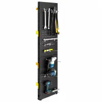 Panou perforat suspendat pentru scule L600xH2000mm, black
