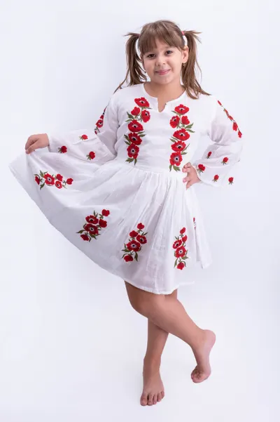 Rochie traditionala fetite Fiorela 9