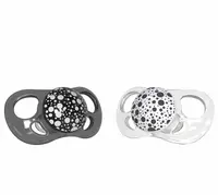 Set 2 suzete Twistshake Pacifier - Alba si neagra, 0 - 6 luni