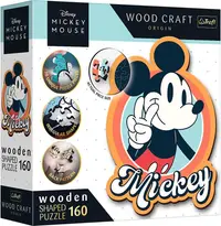 Puzzle din lemn Trefl din 160 de piese - Retro Mickey Mouse