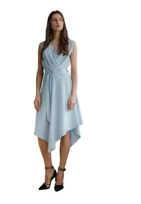 Rochie de cocktail 5902194381109 - Poliester/Elastan - Albastru -