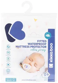 Protecție pentru saltea KikkaBoo - Hearts, 60 х 120 х 15 cm
