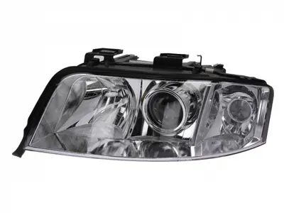 Far stanga (H7 H7, reglaj electric, fundal cromat) AUDI A6 2001-2005