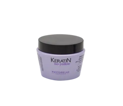 Masca pentru par blond decolorat si grizonat No Yellow, 250ml, Phytorelax