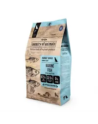 COUNTRY OF ANIMALS hrană uscată cu pește marin pentru câini M 9 kg