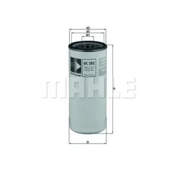 Filtru ulei MAHLE ORIGINAL OC 282