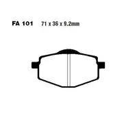 Placute de frana FA101R Sinter R EBC
