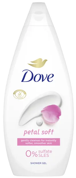 Dove Essential Care Gel de duș Petal Soft, 720 ml