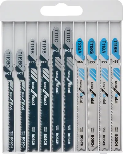 Set 10 bucăți lame pentru ferăstrău vertical Bosch - Basic for Metal and Wood