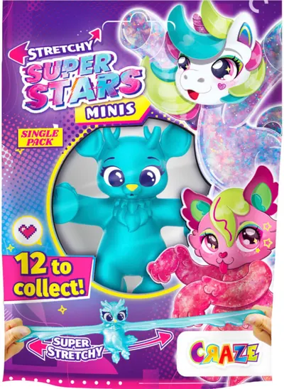 Mini creaturi elastice Craze - Superstars, sortiment