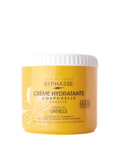 Crema de corp hidratanta cu extract de vanilie, 500ml, Byphasse