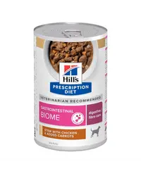 HILL'S Prescription Diet Canine Gastrointestinal Biome Digestive Care Stew Conserva caini cu afectiuni gastrointestinale, cu pui si morcovi 354 g