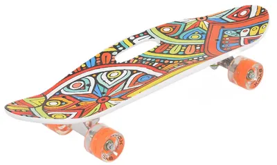 Skateboard cu mâner Byox - Negru, 26′′