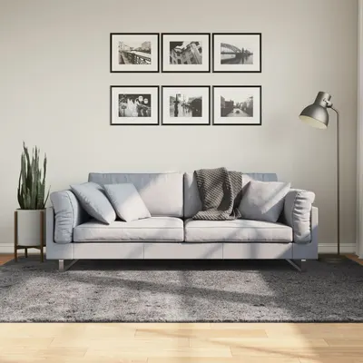 vidaXL Covor HUARTE, fir scurt, moale și lavabil, antracit, 160x230 cm
