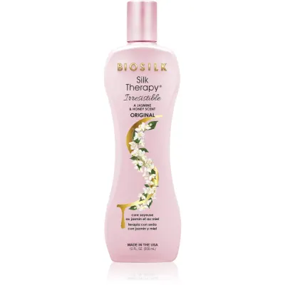 Biosilk Silk Therapy Irresistible Aplicarea jeturilor de refacere pentru ingrijire cu mătase 355 ml