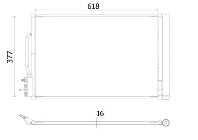 Condensator climatizare (cu uscator) potrivit OPEL INSIGNIA B, INSIGNIA B COUNTRY, INSIGNIA B GRAND SPORT 1.5-2.0D 03.17