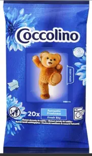 Coccolino Servetele umede pentru uscator de rufe 20 buc Fresh Sky