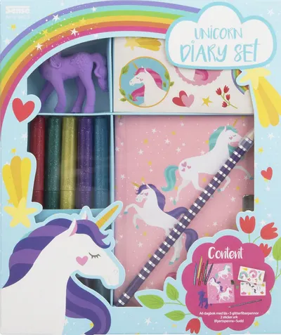 Jurnal secret Sense - Unicorn, cu markere și stickere