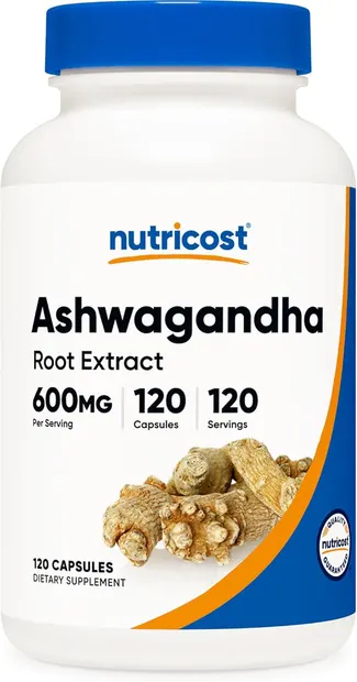 Ashwagandha Root Extract, 600 mg, 120 capsule, Nutricost