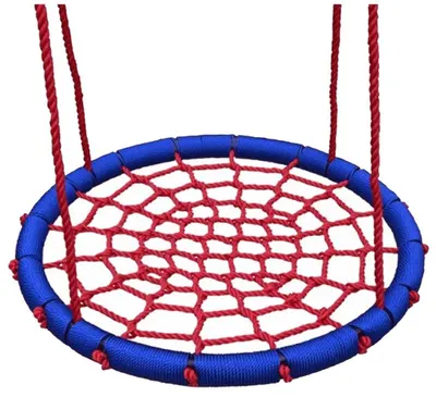 Leagan rotund Woody - Rosu, 100 cm