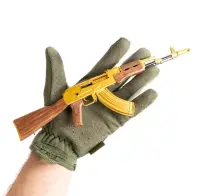 Miniatura AK-47 Gold Tiny Gun Novritsch - Default Title
