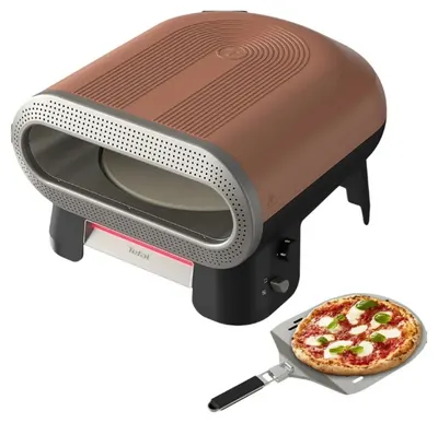 Cuptor electric pentru pizza Tefal - Pizza Pronto, 2600W, 30 cm, maro