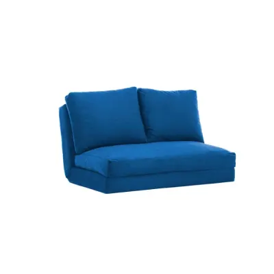 Canapea extensibila TAIDA, 2 locuri, albastru, 185x120x36 cm