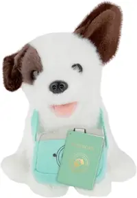 Jucărie de pluș Studio Pets - Câine Мuzzi cu aparat de fotografiat, 16 cm