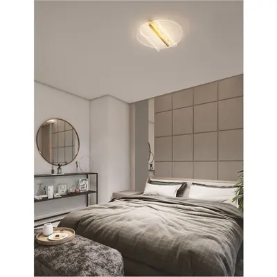 Plafoniera VALENTIN Alama aurie Aluminiu & Acrylic LED 20W 220-240V 1106Lm 3000K IP20 Triac Dimabil