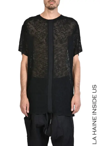 Tricou lung oversize - Negru