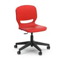 Scaun rotativ reglabil ERGOS SHELL SPIN, Roșu