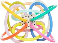 Jucărie zornăitoare și inel de dentiție Manhattan Toy - Winkel Colorpop