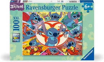 Puzzle Ravensburger din 100 XXL de piese - Disney: Stitch