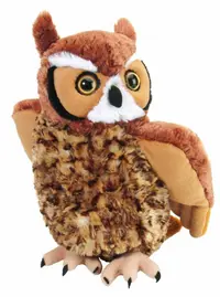 Jucarie de plus - Bufnita cu coarne, 30 cm