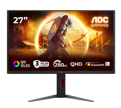 Monitor gaming AOC – Q27G4ZD, 27'', QHD, 280Hz, 0.03ms, Adaptive Sync